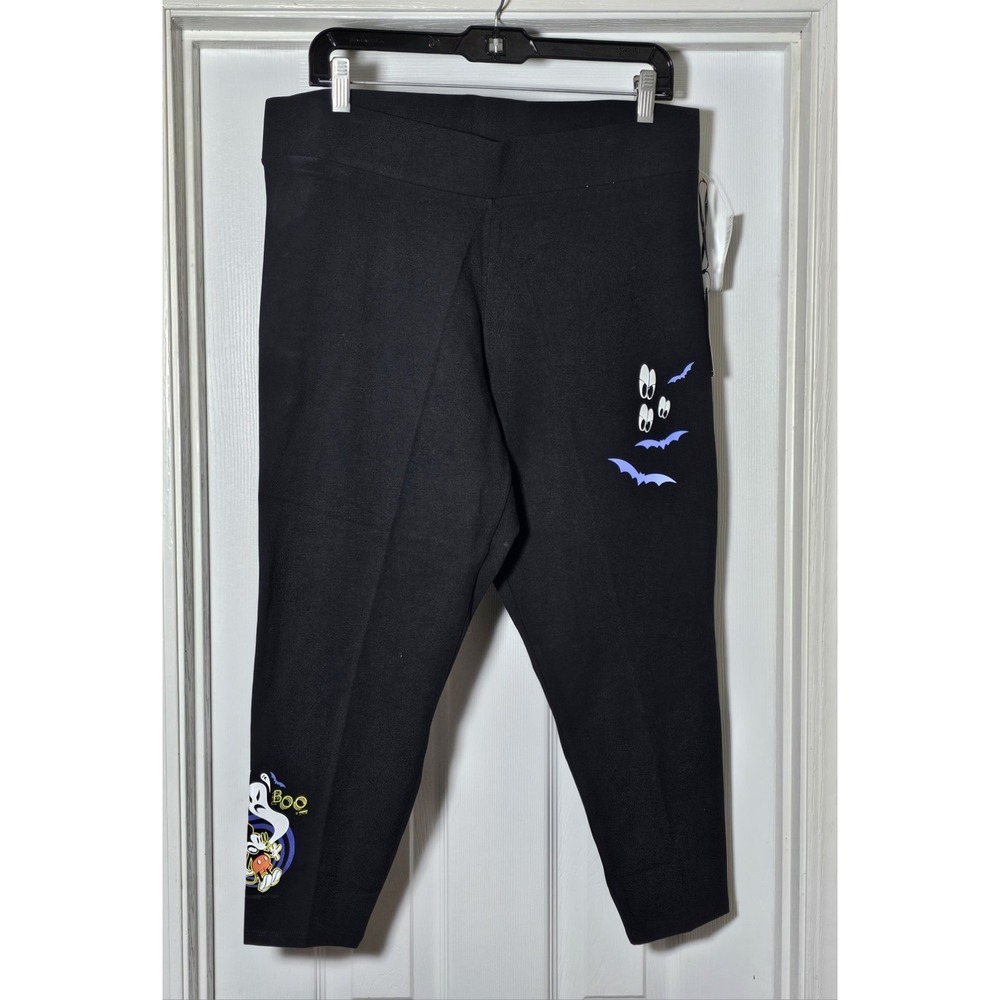 Torrid X‎ Disney Halloween Mickey Boo Bats Crop Legging Size 2 2X Black